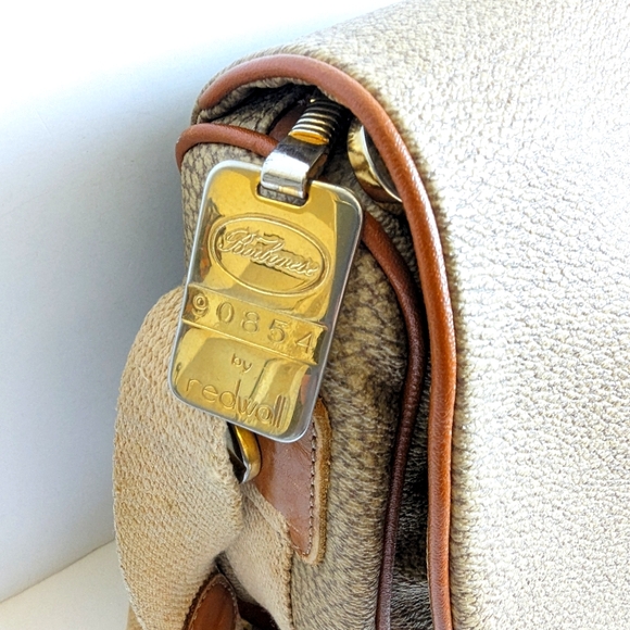 Barbonese RedWall Shoulder Bag VINTAGE PVC Leather 💕 Italy - Picture 3 of 16